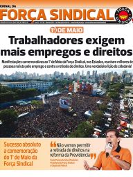 JORNAL DA FORÇA capa maio 2016