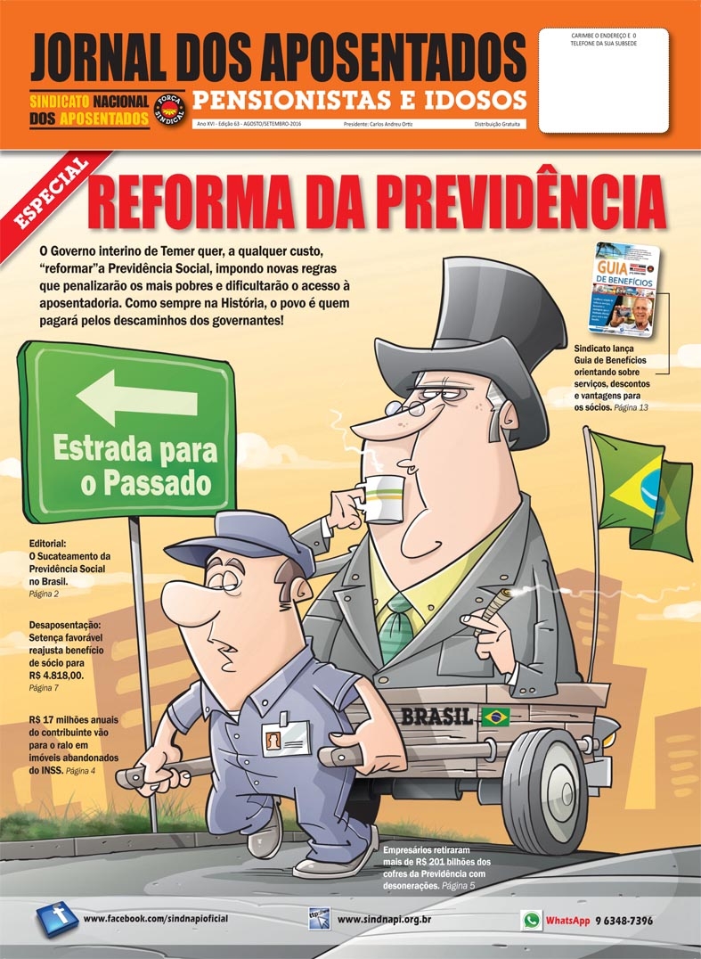 Novo Jornal Do Sindicato Dos Aposentados Debate E Rebate A Reforma Na