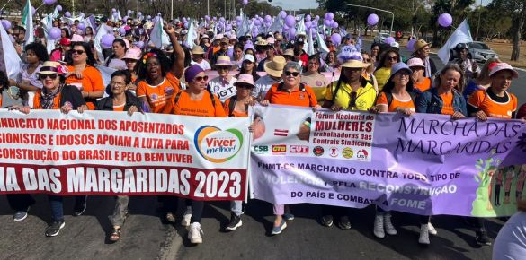 Centrais sindicais participam da Marcha das Margaridas