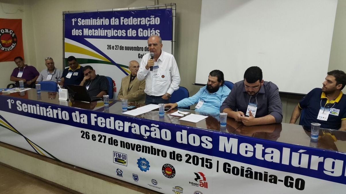 Crise e desemprego são temas do Seminário promovido pela Federação dos Metalúrgicos de Goiás
