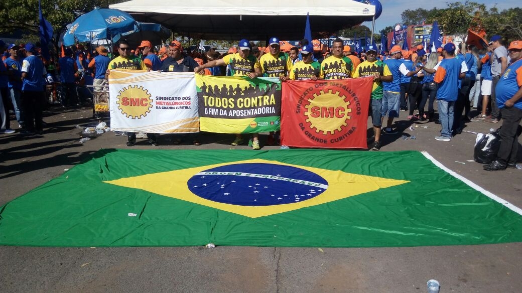 Trabalhadores de todos regiões do País participam da Marcha a Brasília