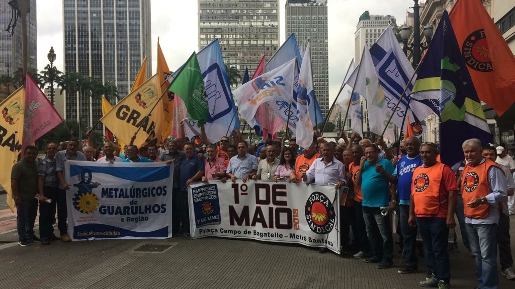Força Sindical lança 1º de Maio no centro de São Paulo
