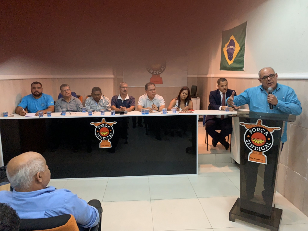 Força Sindical realiza plenária estadual no Rio de Janeiro para debater a reforma da estrutura sindical