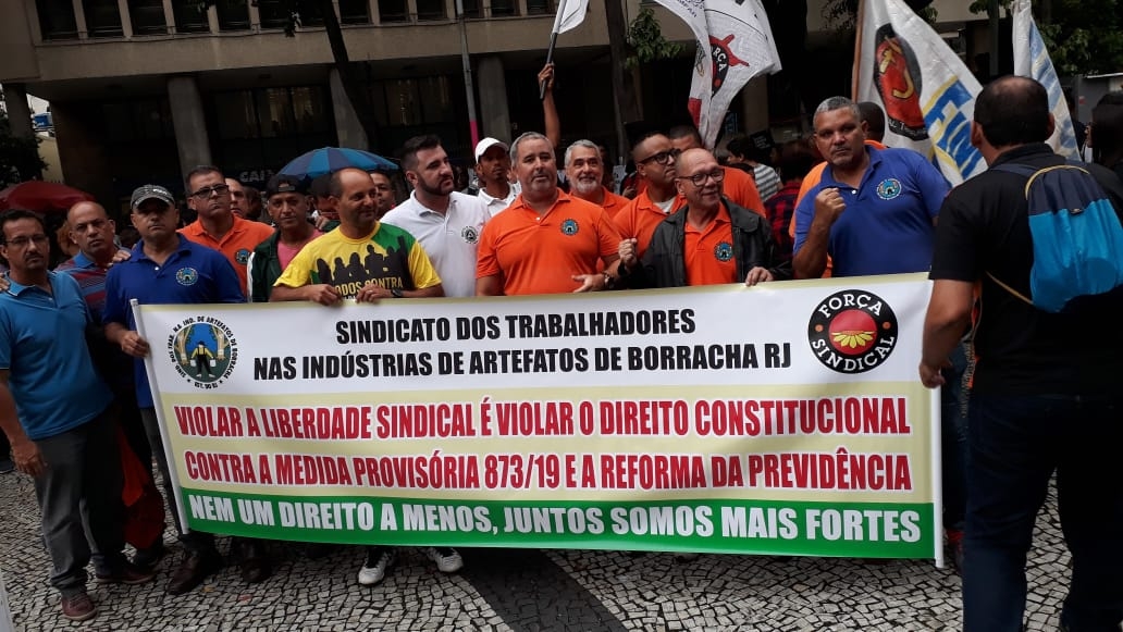 No Rio de Janeiro, trabalhadores mobilizados contra desmonte do INSS