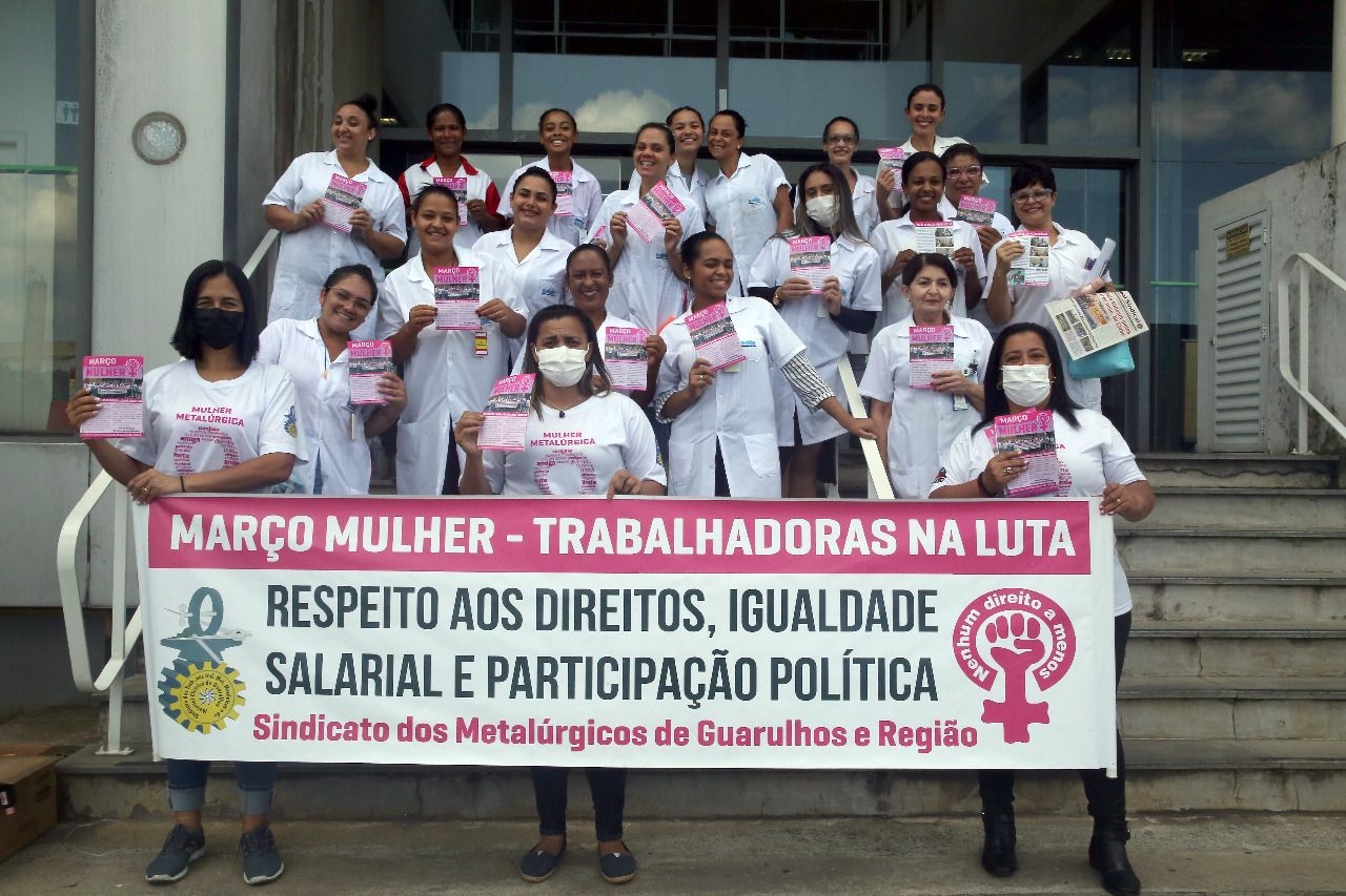 Metalúrgicos de Guarulhos encerram Março Mulher com sorteio de prêmios às trabalhadoras 
