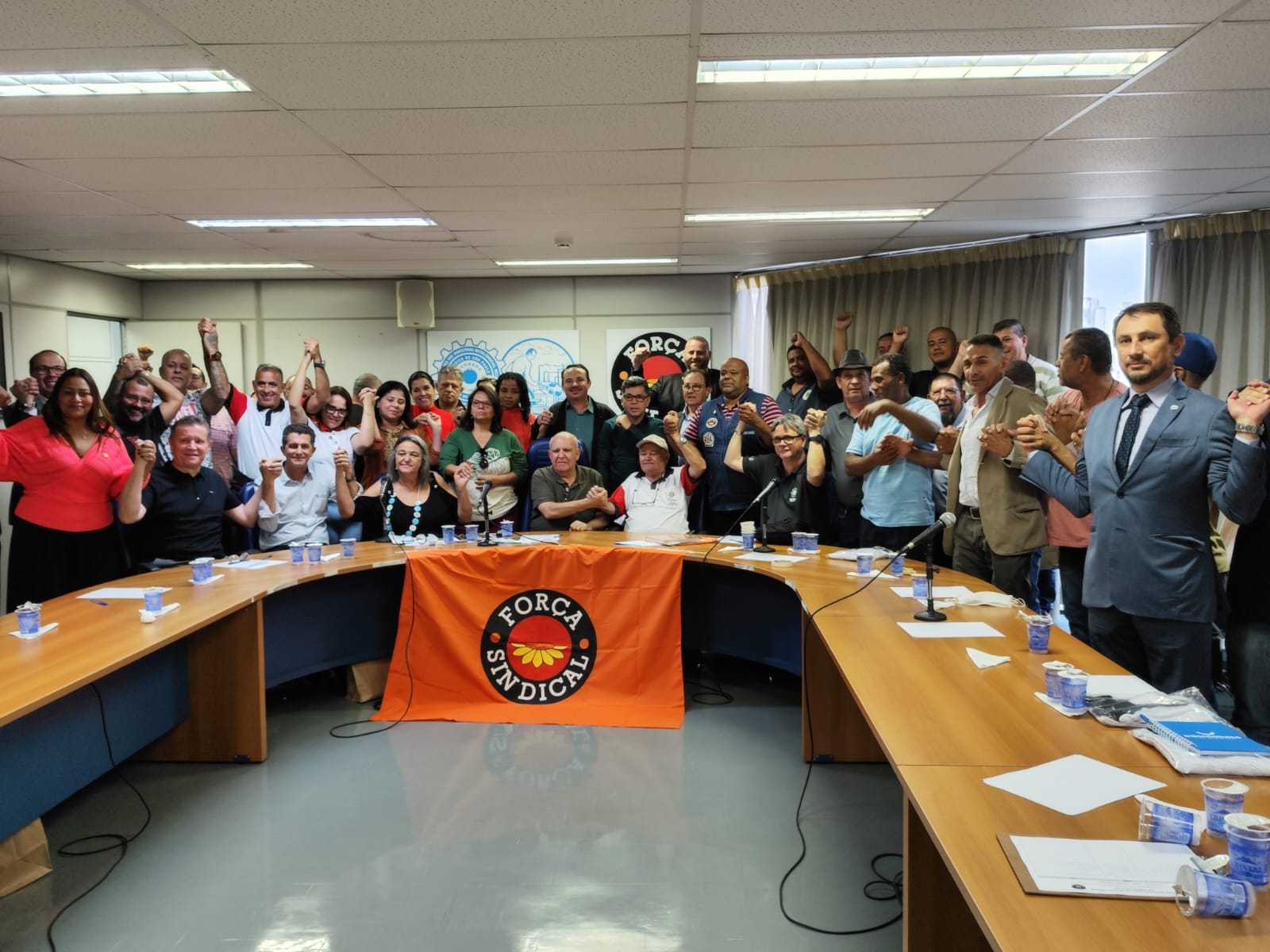 Ato de filiação da FUPESP à Força Sindical