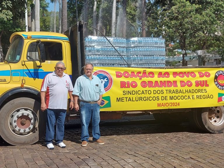 Metalúrgicos de Mococa enviam doações para o Rio Grande do Sul