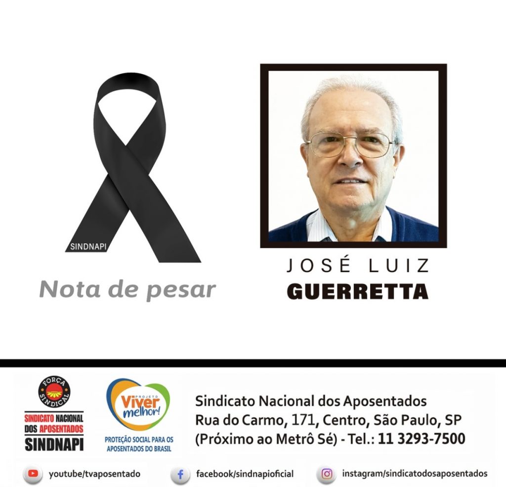 Sindnapi lamenta a perda de José Luiz Guerretta