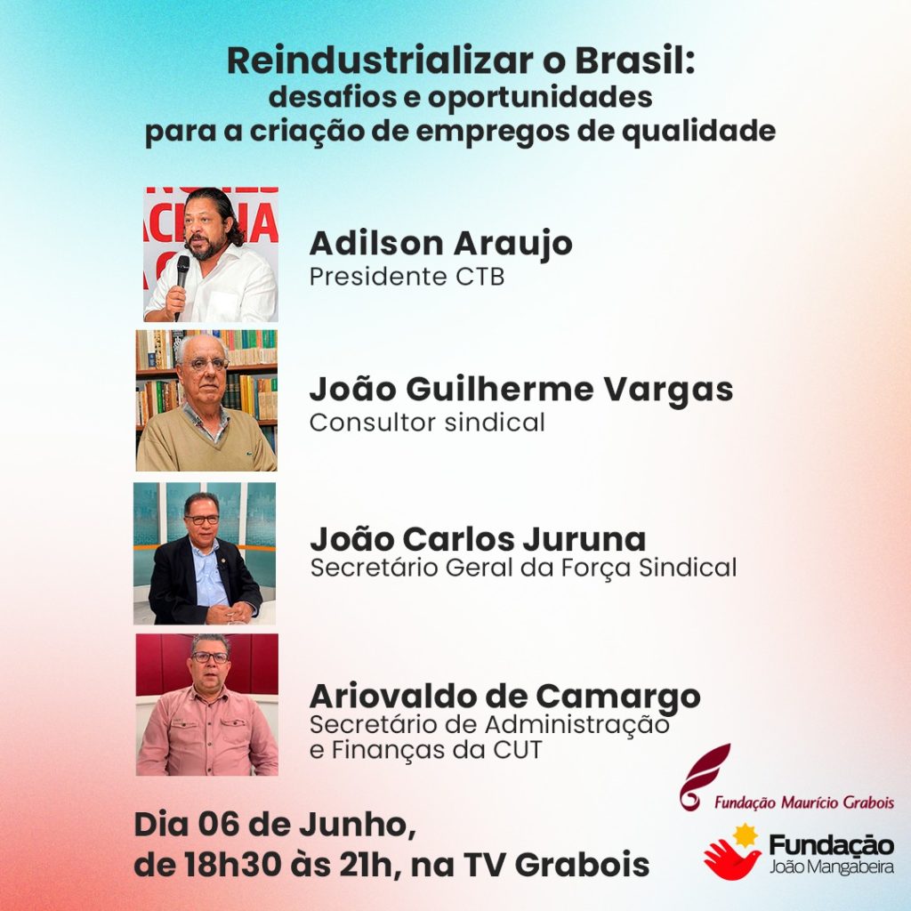 Secretário-geral da Força participa de debate sobre reindustrialização do Brasil