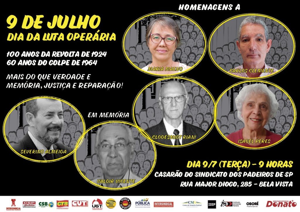 Troféu Jose Martinez será entregue no Dia da Luta Operária