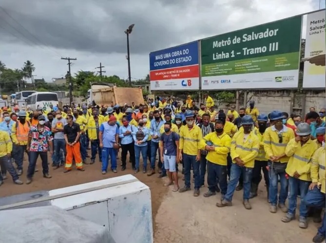 Trabalhadores da Construção Pesada podem deflagrar greve em toda Bahia