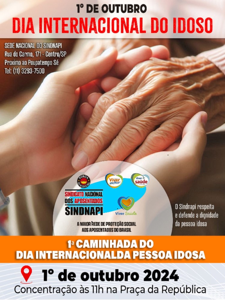 Sindnapi realiza 1° Caminhada do Dia Internacional do Idoso