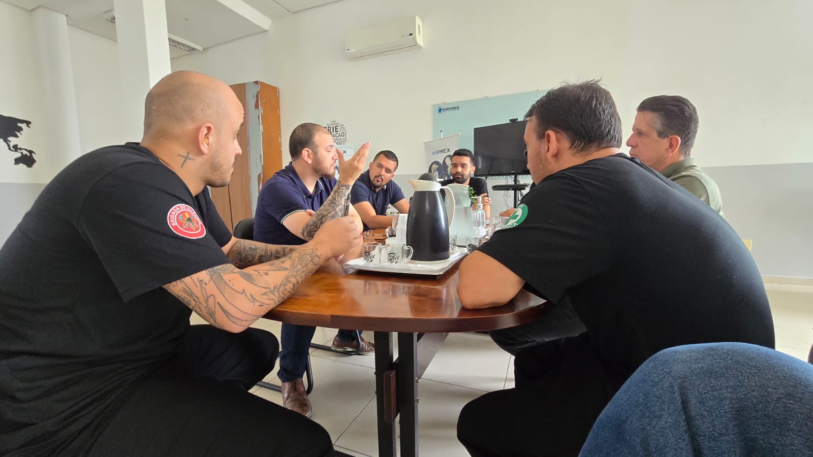 David em reunião na Arprex