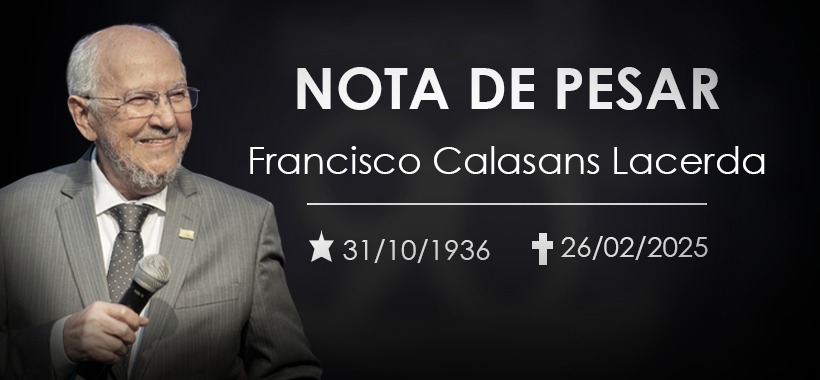 Nota de pesar pelo falecimento do Calasans, presidente do Sinthoresp