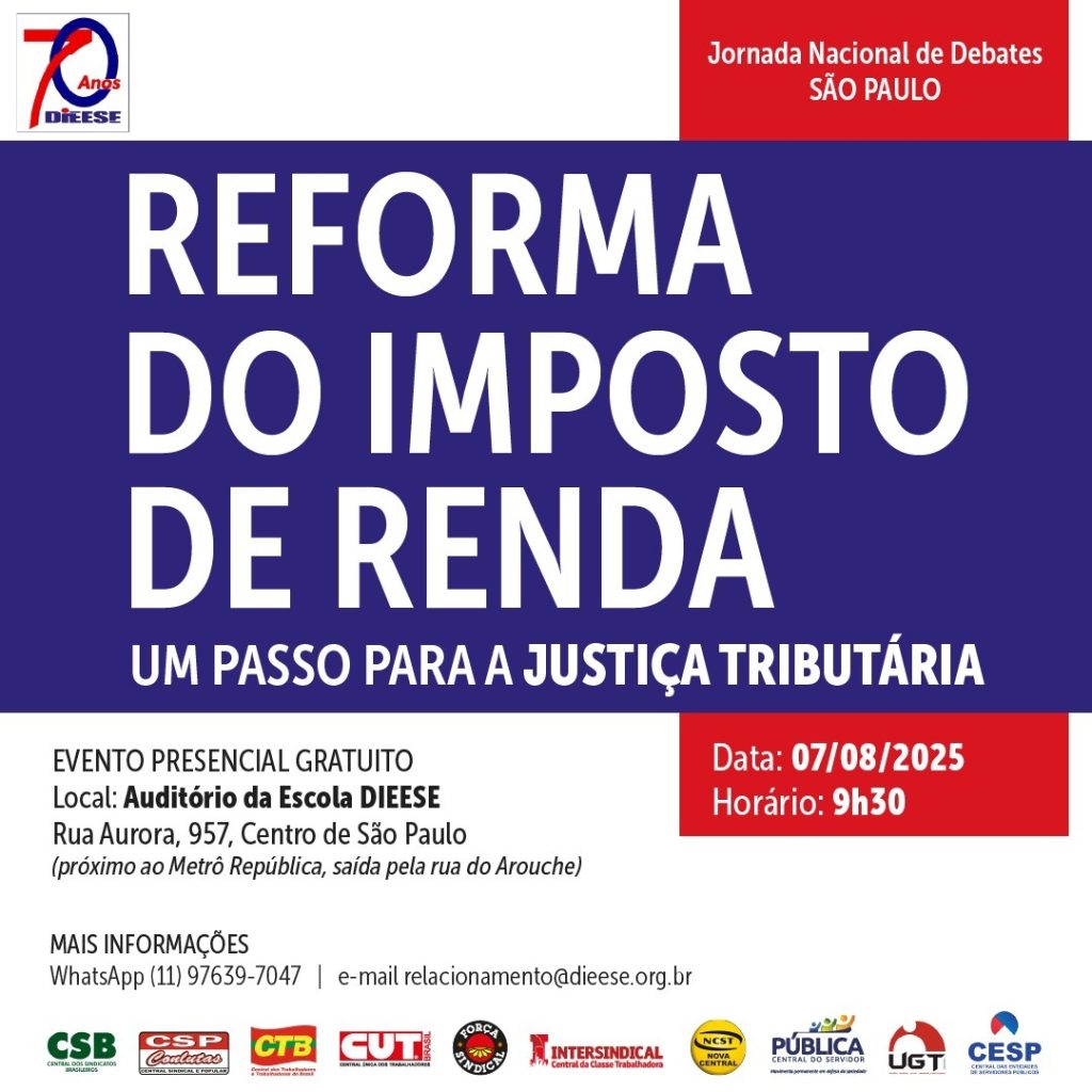 Jornada Nacional promove debate sobre reforma do IR