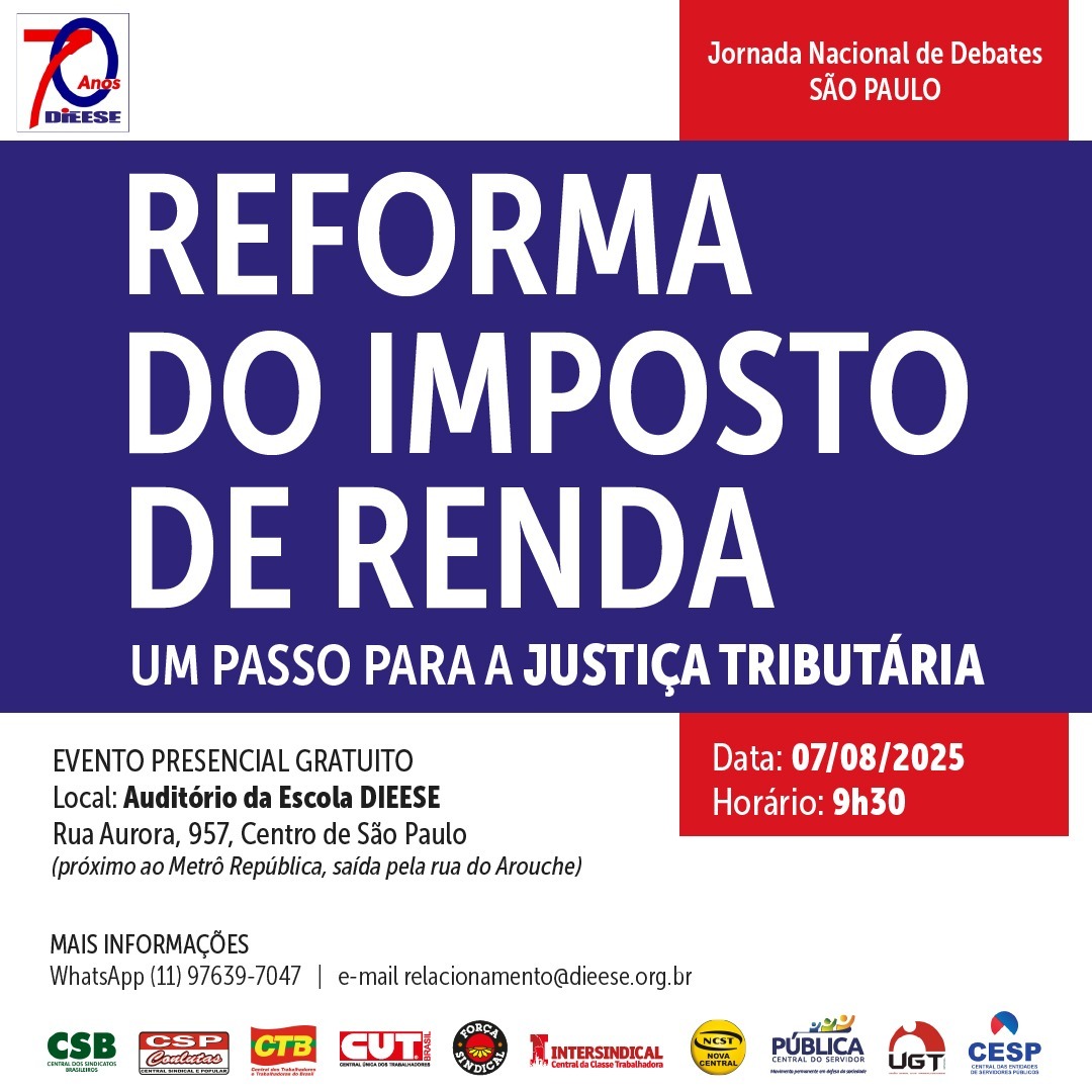 Jornada Nacional promove debate sobre reforma do IR