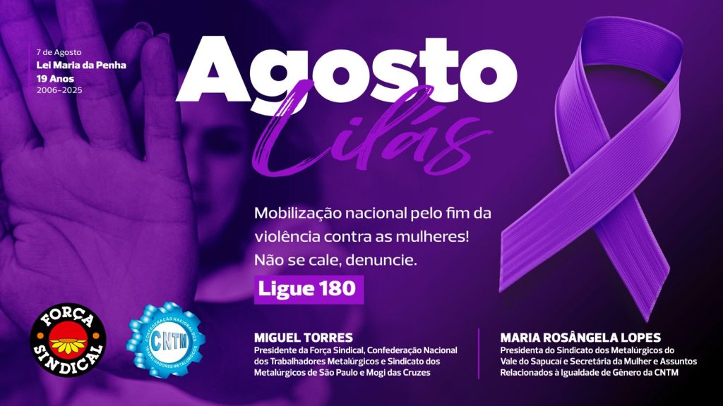 Viva a Lei Maria da Penha que completa 19 anos de combate à violência contra a mulher!