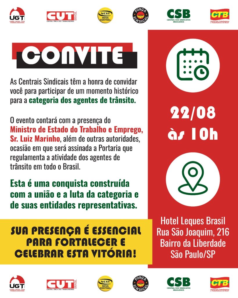 Evento histórico reuni autoridades e representantes sindicais em São Paulo para celebrar conquista da categoria