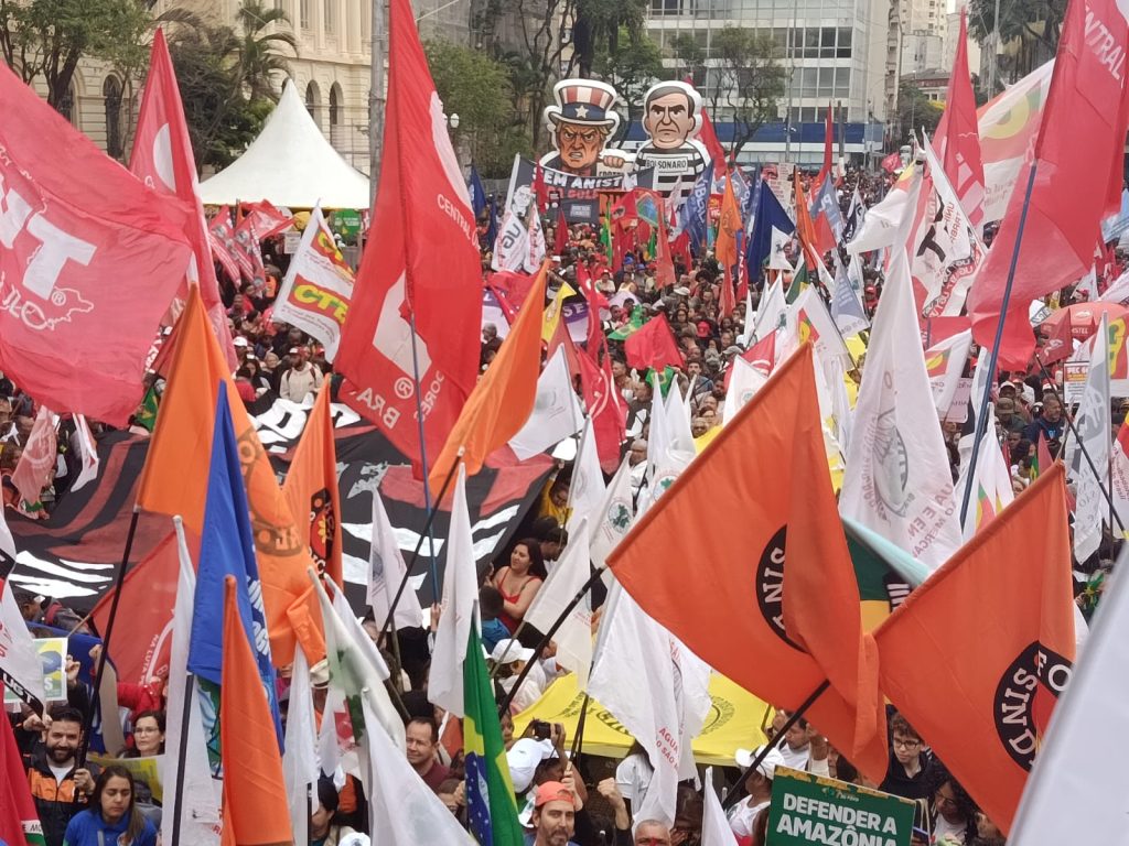 Veja fotos do ato de 7 de setembro na Praça da República