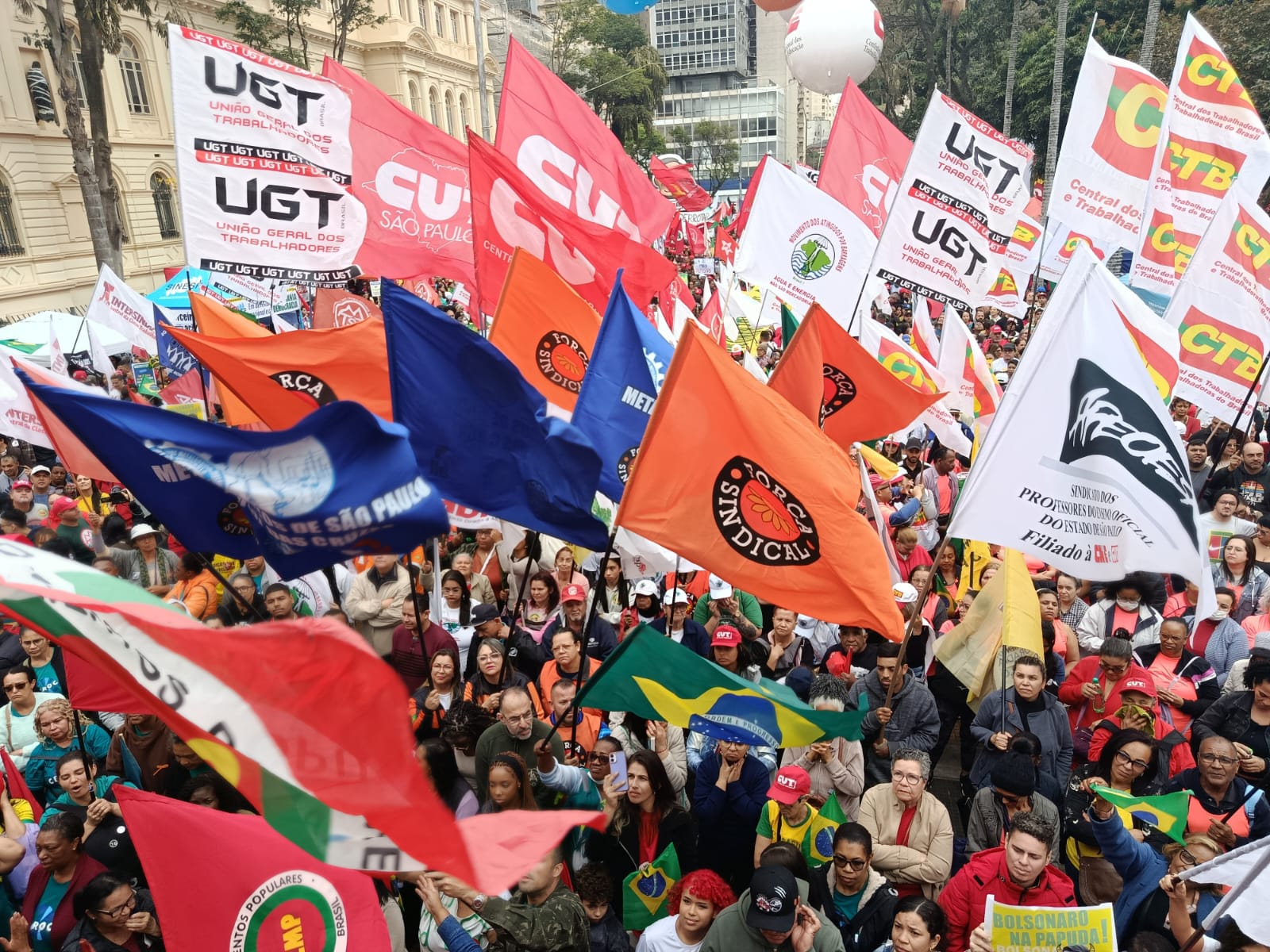 Centrais e movimentos sociais realizam atos pela soberania e direitos trabalhistas
