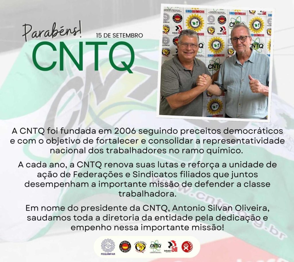 CNTQ celebra 19 anos reforçando unidade e lutas nacionais