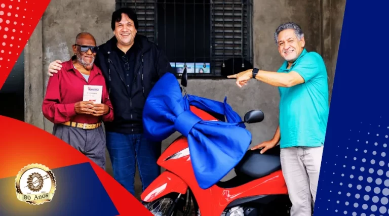 Sindicato entrega moto a aposentado em homenagem aos 80 anos