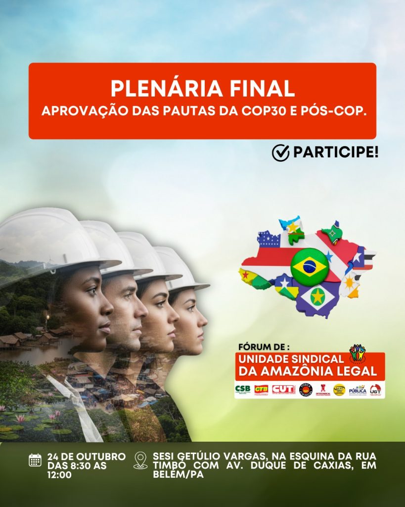 Plenária Final definirá pautas da COP30 e Pós-COP