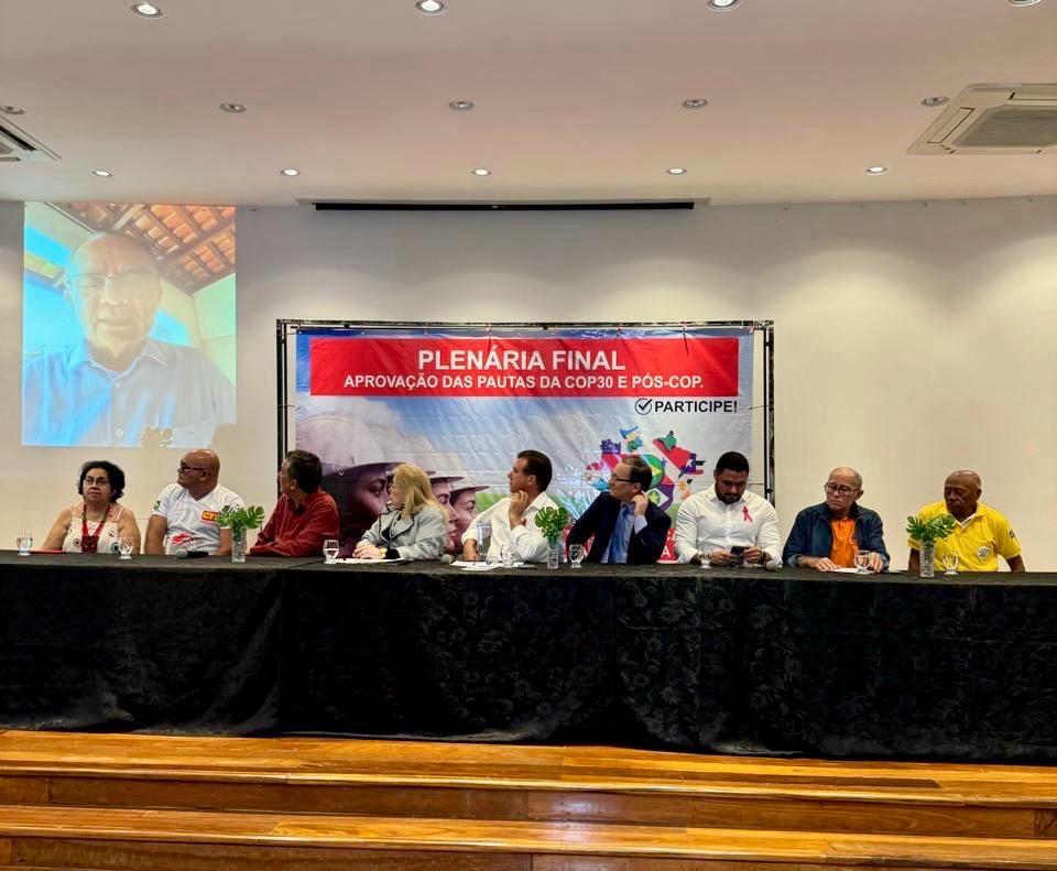 Trabalhadores definem pauta histórica para a COP30 em Belém
