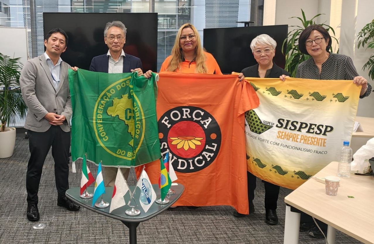 Intercâmbio sindical entre SISPESP e JILAF fortalece cooperação Brasil-Japão