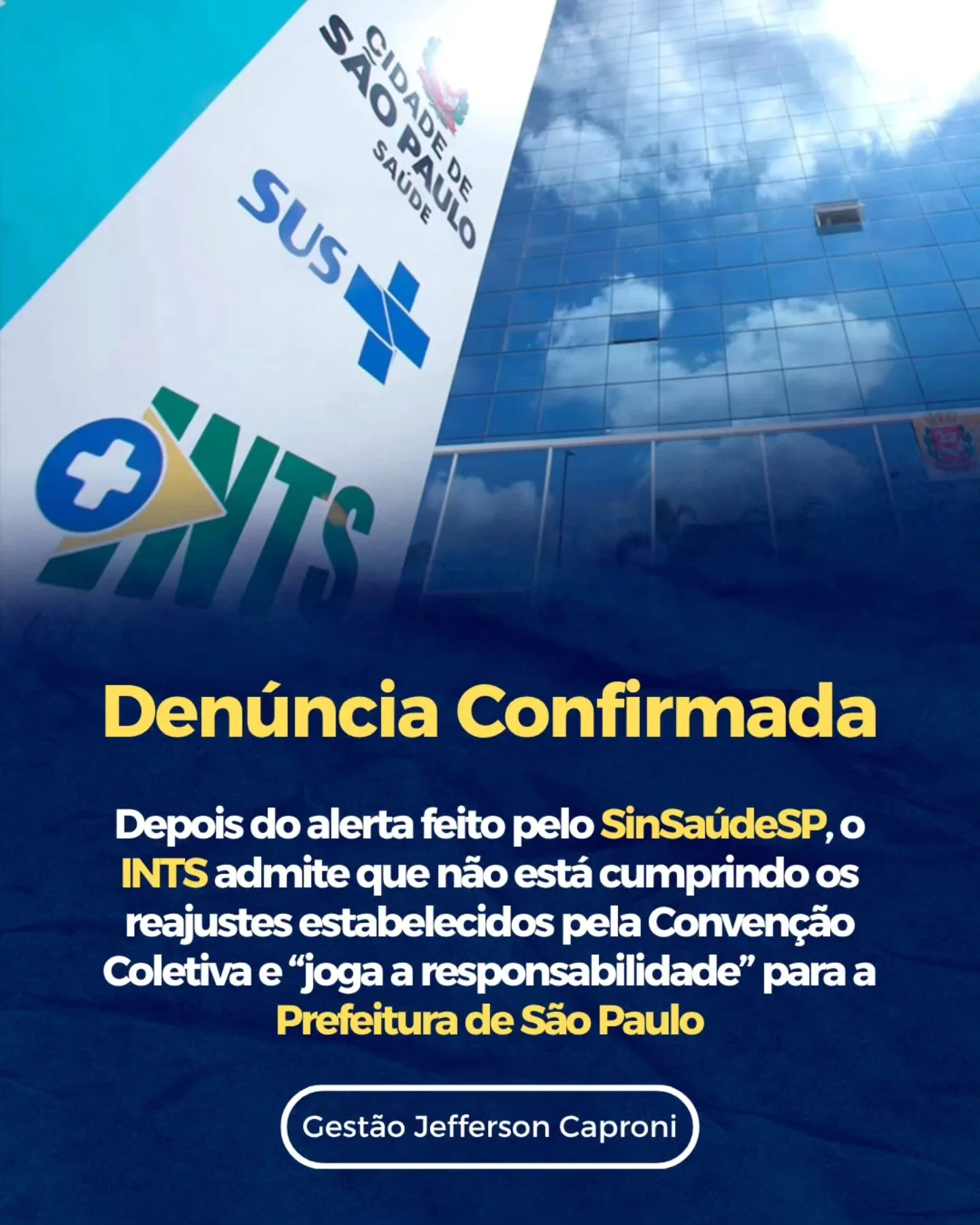 SinSaúdeSP: INTS admite que não cumpriu reajustes previstos na Convenção