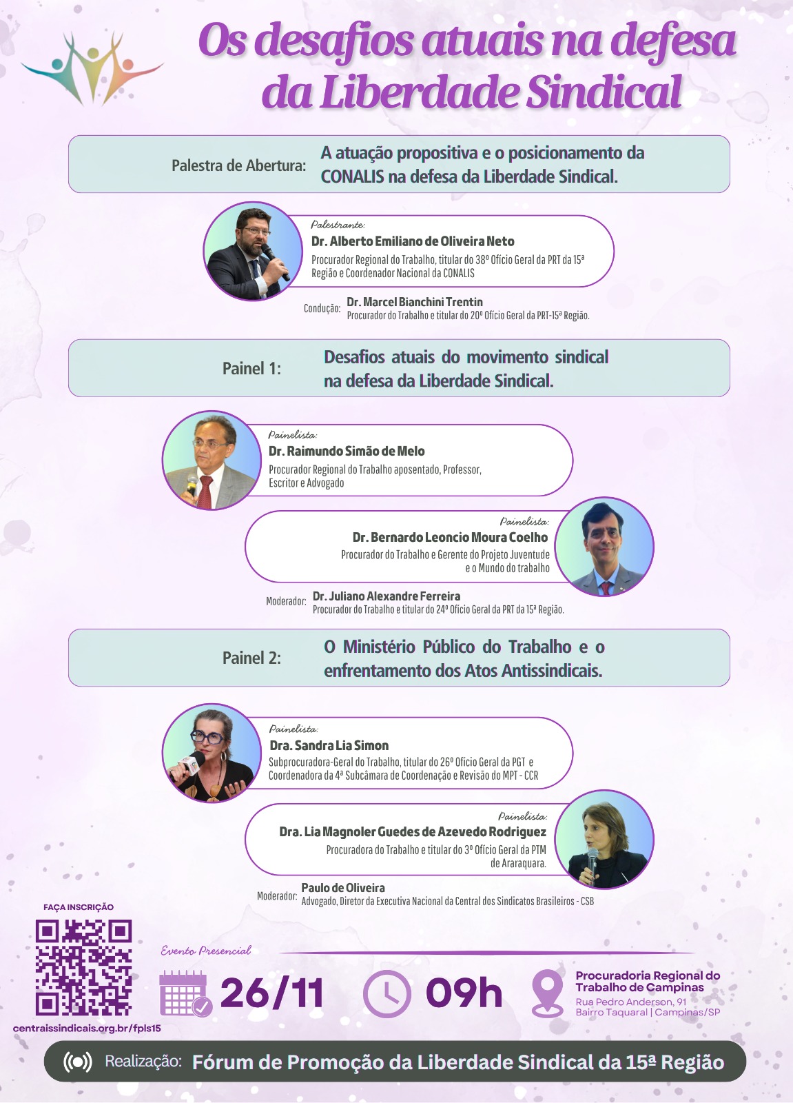 Desafios atuais na defesa da liberdade sindical em debate