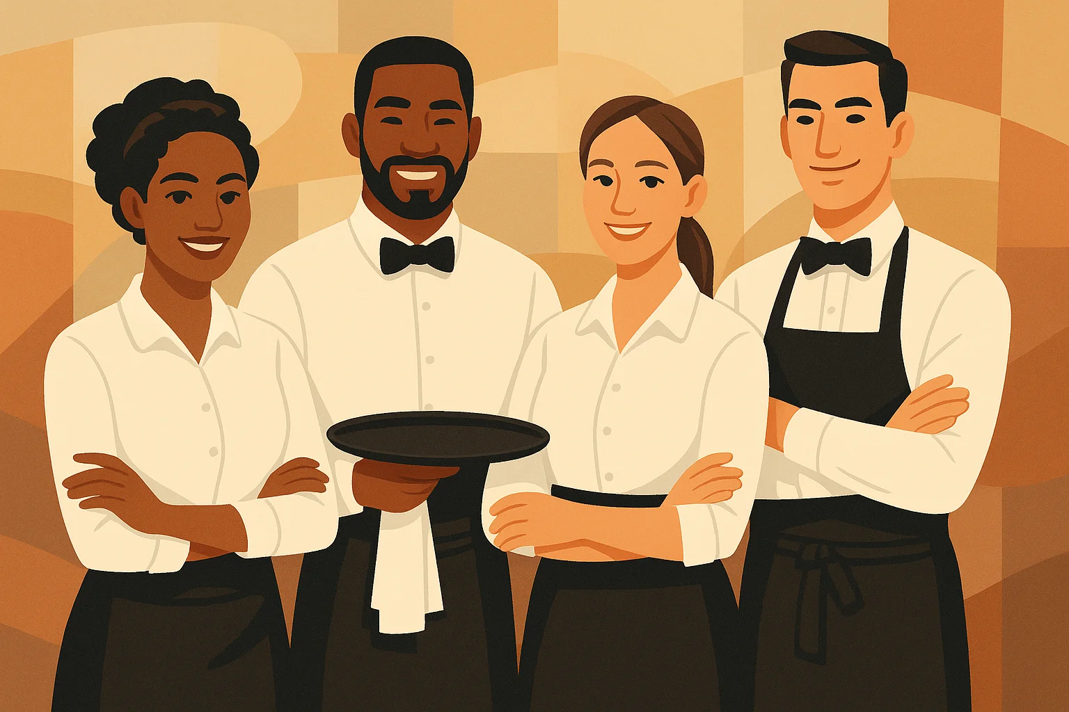 Escola Sinthoresp oferece cursos de garçom, garçonete e recepção