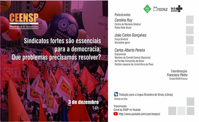 Sindicatos fortes e democracia: debate destaca desafios urgentes