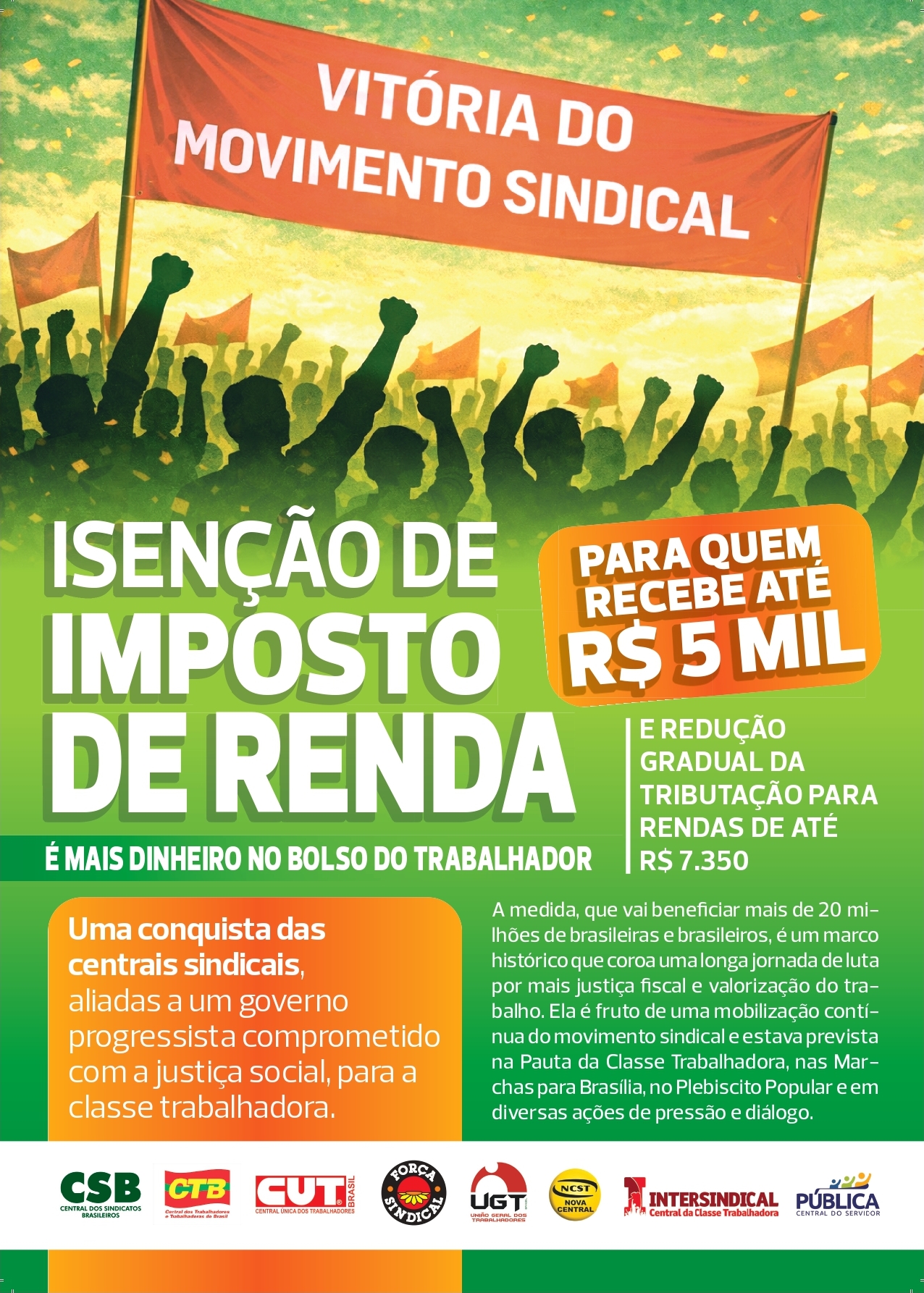 Vitória do movimento sindical!