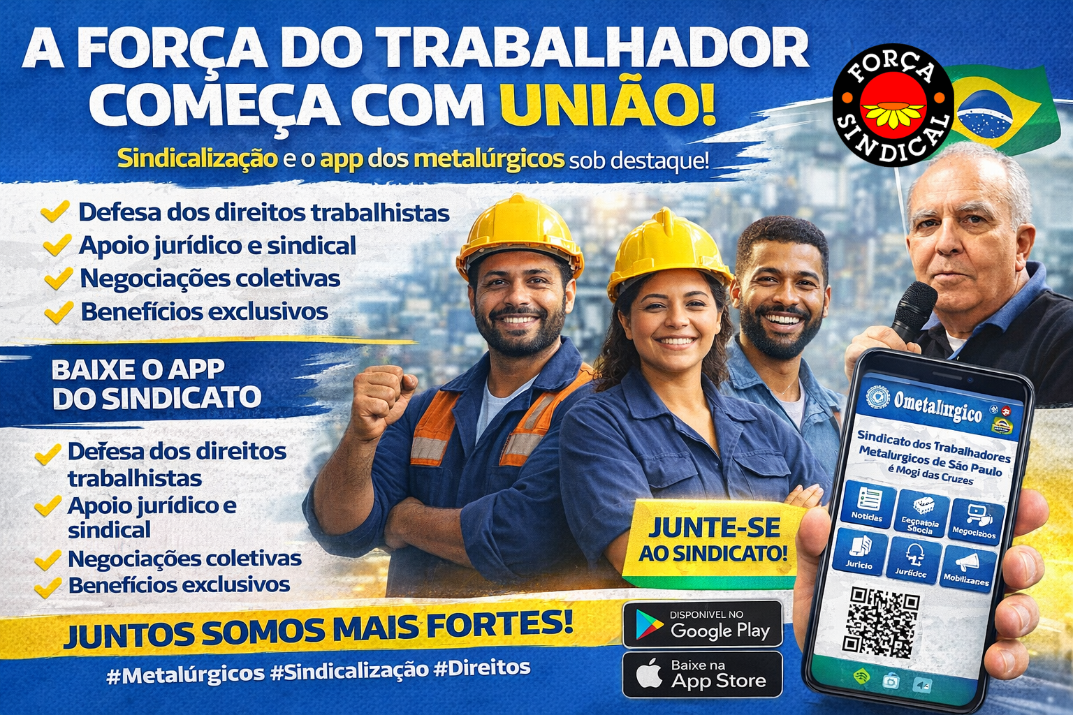 “O Metalúrgico” reforça sindicalização e divulga APP do Sindicato