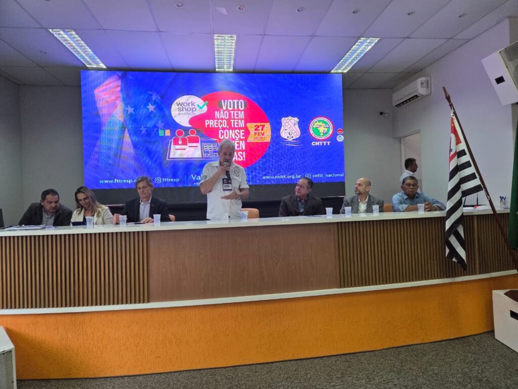 Workshop na FTTRESP reforça voto consciente no movimento sindical