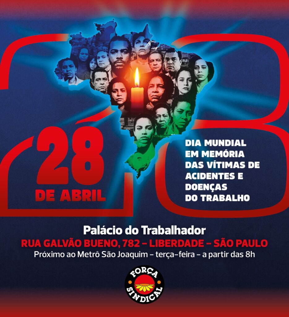 Força Sindical promove palestras no 28 de Abril