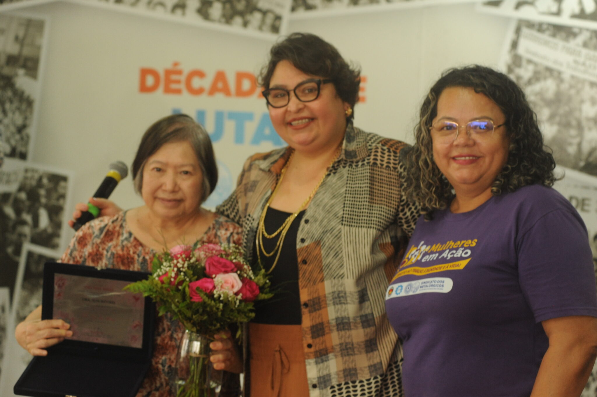 Dra. Sun Wo Wei com as diretoras Cristina e Ester