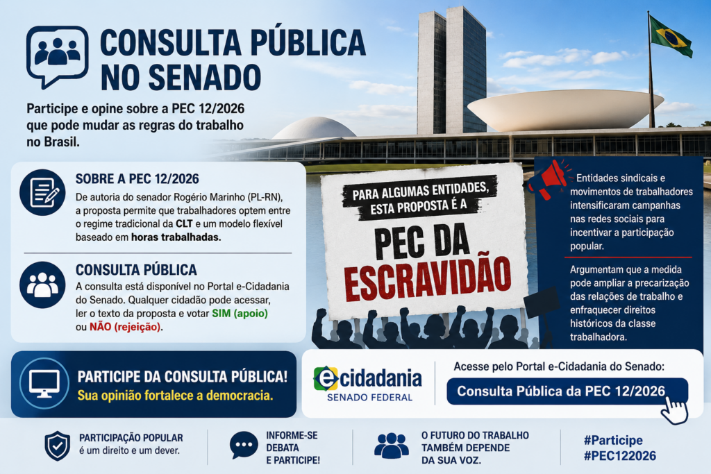 Consulta Pública mobiliza debate sobre PEC 12/2026