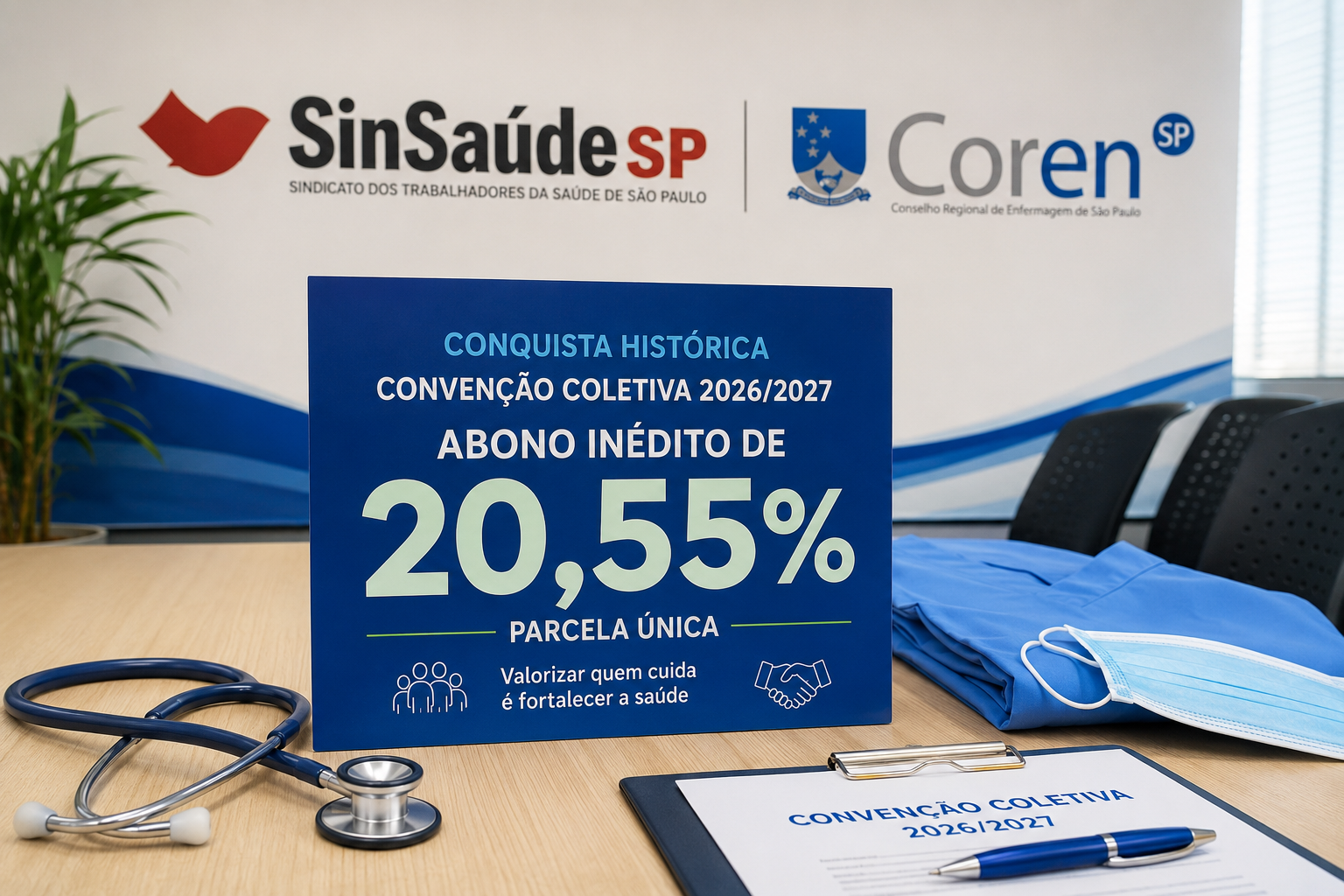SinSaúdeSP e Coren-SP celebram conquista histórica