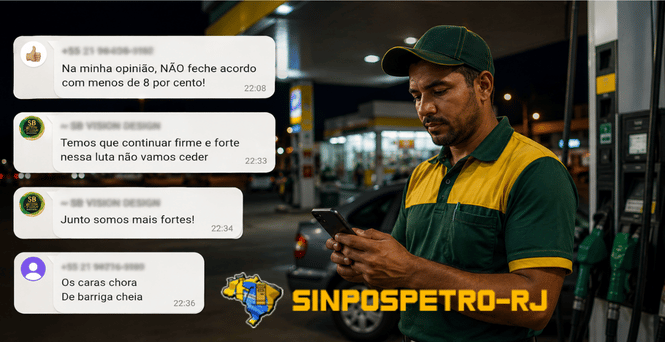 Sinpospetro RJ amplia mobilização por ganho real