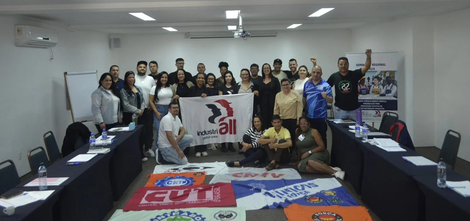 Sintrabor destaca fortalecimento da organização sindical após atividade da IndustriALL