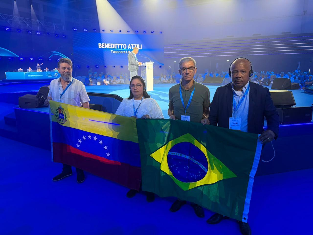 Sintrabor reforça solidariedade internacional em congresso na Itália