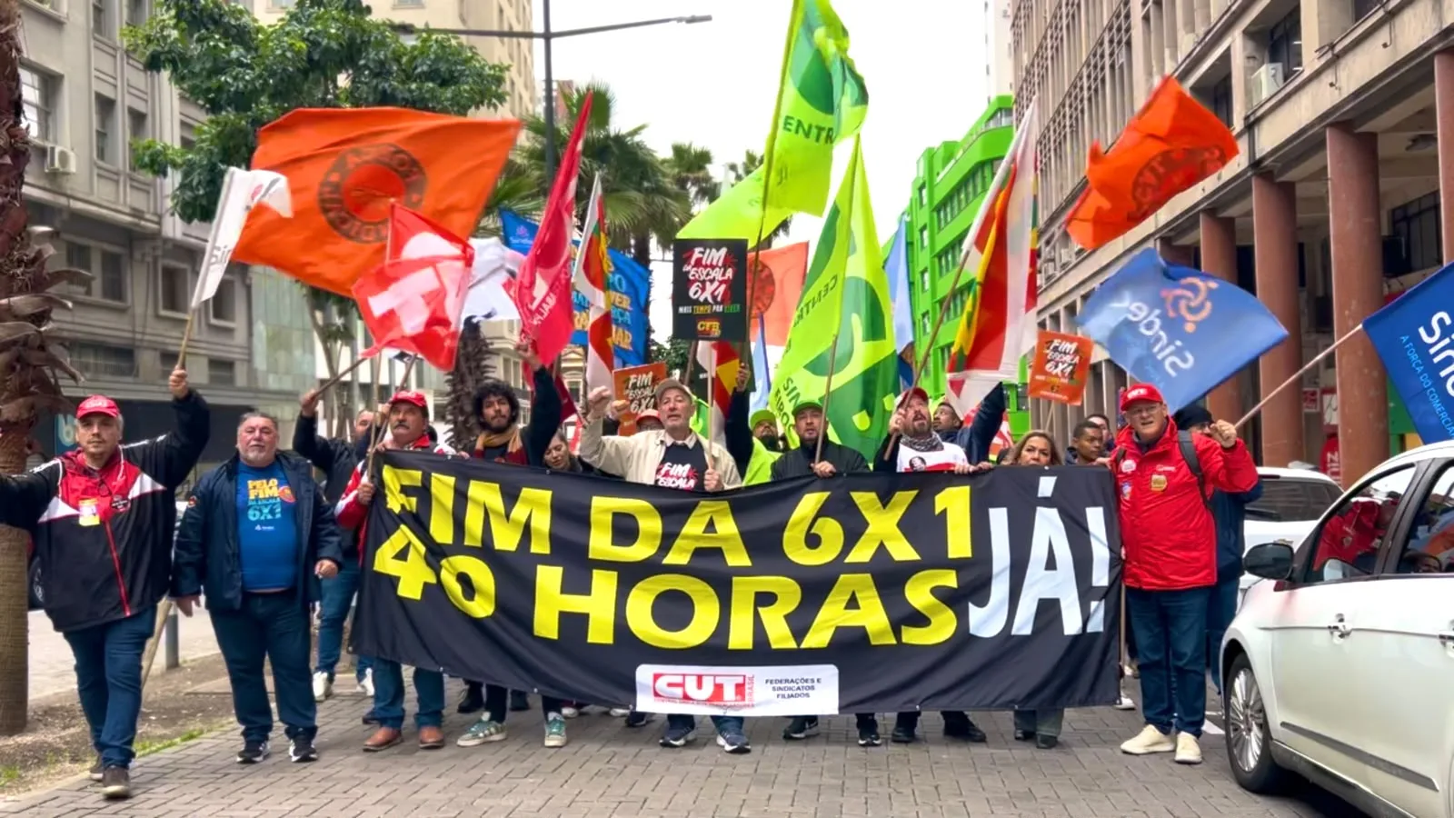 Porto Alegre une trabalhadores e servidores contra a escala 6×1