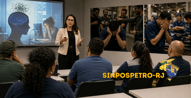 Sinpospetro RJ reforça saúde mental com curso sobre NR-1