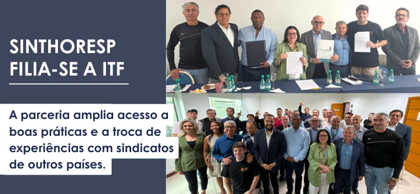 Sinthoresp amplia atuação internacional com filiação à ITF