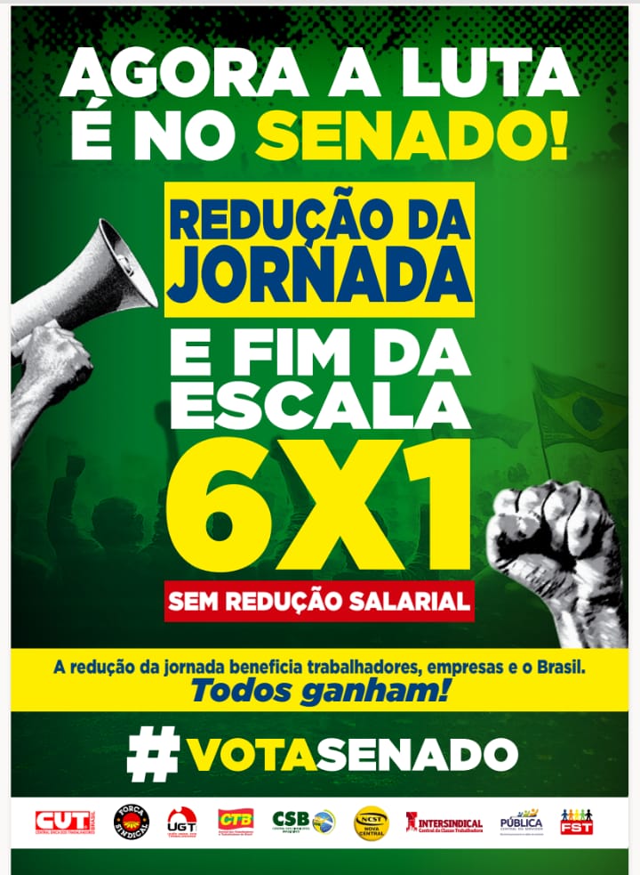 Ato do dia 10 reforça luta pelo fim da escala 6×1