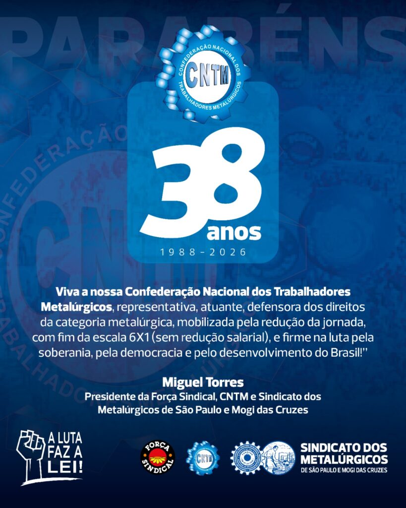 CNTM celebra 38 anos e reforça mobilização nacional