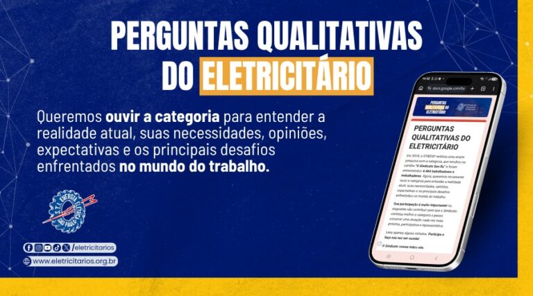 Eletricitários de SP lançam pesquisa para ouvir trabalhadores