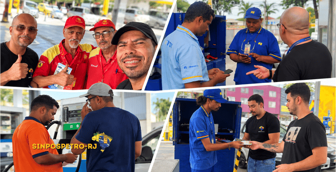 Sinpospetro RJ mobiliza frentistas na Baixada Fluminense